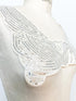 Silver Sequined Applique for Front Top